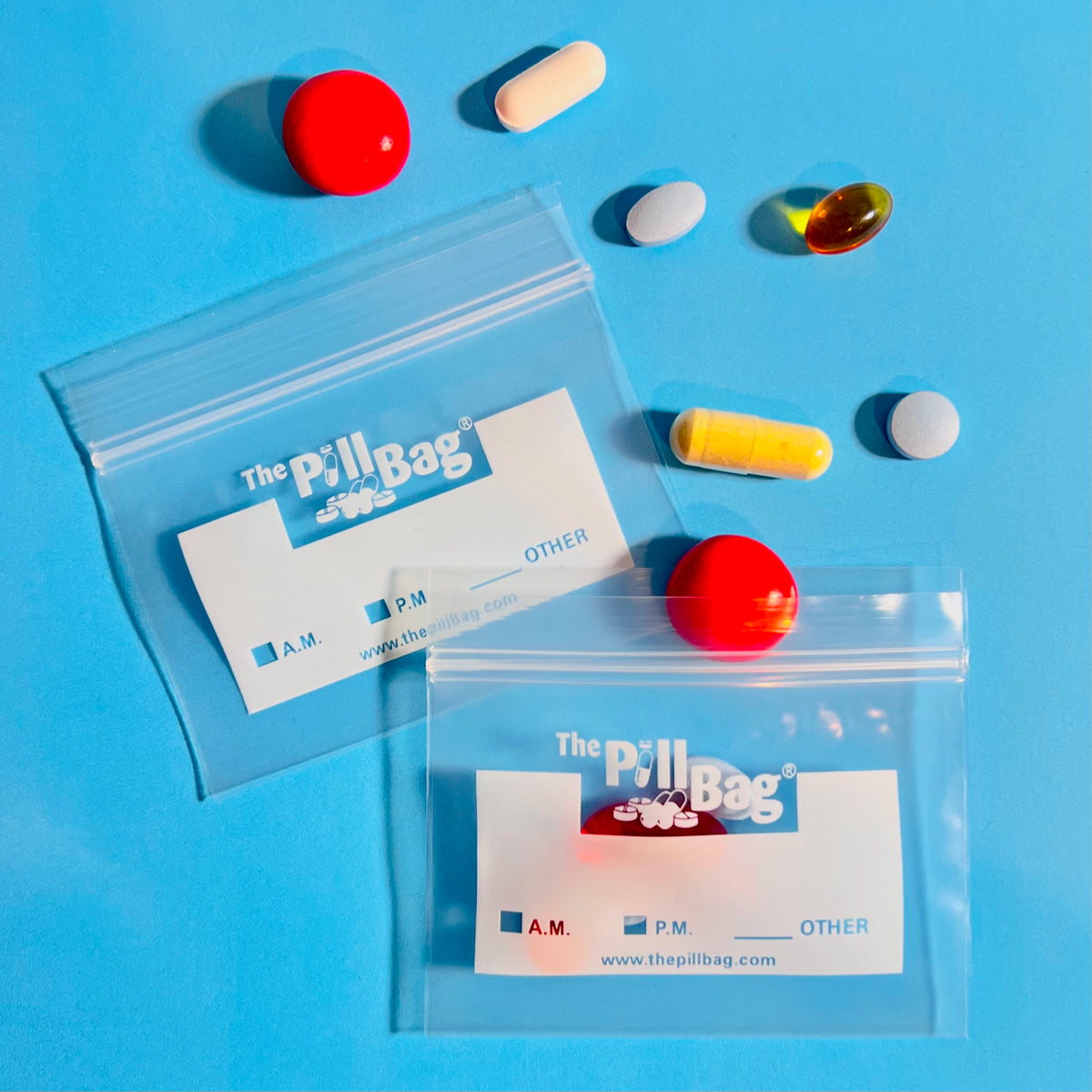 Curravax Pill Bags Pack of 500 - BPA Free 3 x 2.75 inch Pill