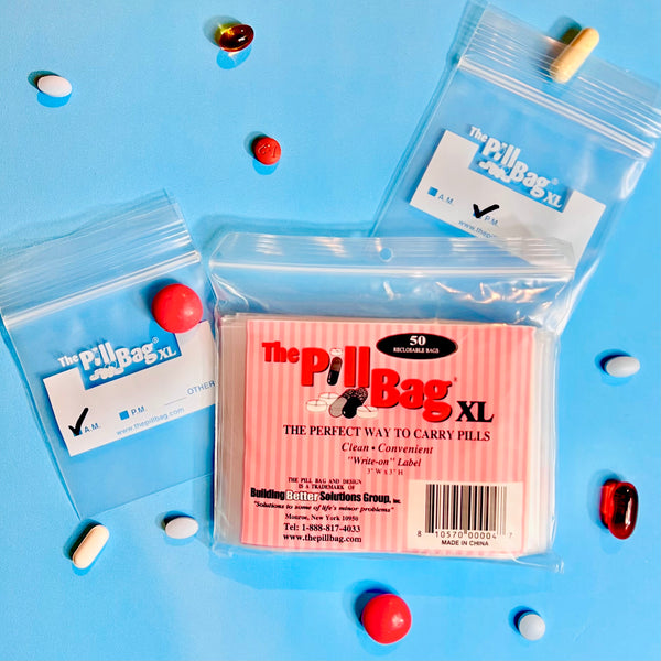  The Pill Bag 100 Count Pill Bag Size 3 X 2 3 Mil : Health &  Household
